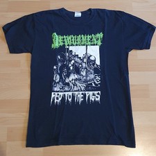 Devourment "Fed to the Pigs" T-Shirt Gr. M Gildan Heavy Cotton Dying Fetus