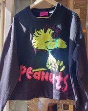 FROGBOX by PRINCESS goes HOLLYWOOD Sweatshirt L 42 44 cropped Peanuts Pailletten