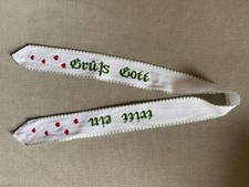 Spruchband "Grüß Gott tritt ein" Schleife Stoff Dekoration