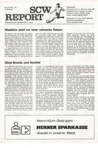 Fussball programmheft 72 73 - ,