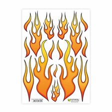 Feuer flammen aufkleber - aufkleber,