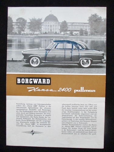 Borgward hansa 2400 - hansa, pullman