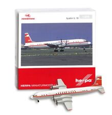 Herpa - Interflug Ilyushin IL-18 - DM-STO - Flugzeugmodell Miniaturmodell, 1/200