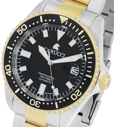 Herren automatik schwarz gold - herren,