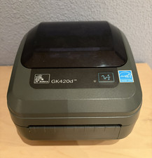 Zebra GK420D Etikettendrucker Thermodirekt Drucker ohne Netzteil