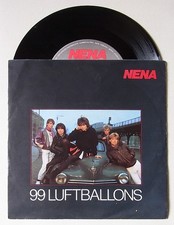 7" Vinyl Single : NENA '99 Luftballons' + 'Ich bleib' im Bett' - CBS - 1983