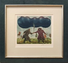 Arik Brauer "Auf zwei Stufen"