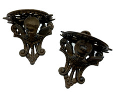 Paar massiv Eisenguss Gusseisen attraktive Wand Konsole Engel Putte Putti Putto