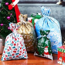 Geschenktüten Weihnachten 10x groß Bandverpackung festlich Urlaub Party Geschenktüten