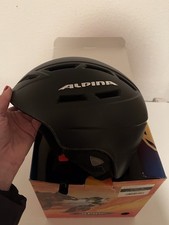Alpina Skihelm Schwarz Matt