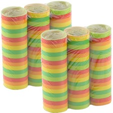 6 Rollen Luftschlangen bunt