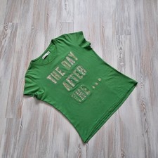 Shirt  ✮ ZARA ✮  Gr.L   Grün  Pailletten  Glitzersteine u. Naht   Stretch  ✮TOP✮