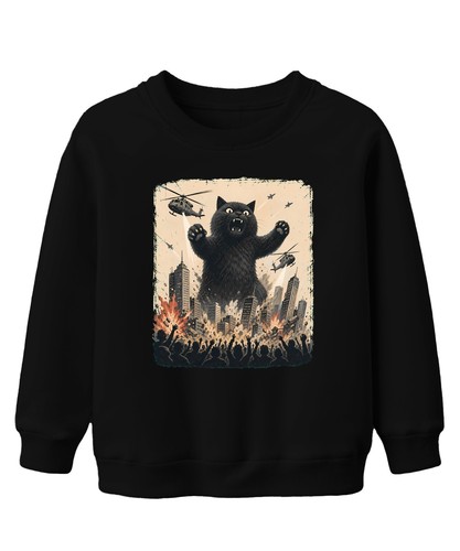 Catzilla schwarze katze kaiju - schwarze,