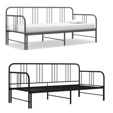 Tagesbett Metallbett Bettgestell Daybed Bettsofa Ausziehbar Einzelbett Metall