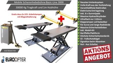 Mobile Scherenhebebühne Kurzhub Bühne Hebebühne Reifendienst  3.to Frei Haus D !