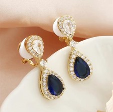 Elegante tropfen ohrclips mit - elegante, tropfen-ohrclips