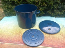 großer Emaille Einwecktopf |