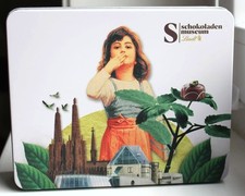 Leere Blechdose Schokoladen