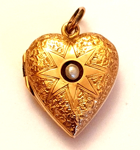 Antikes medaillon gold - medaillon, 12