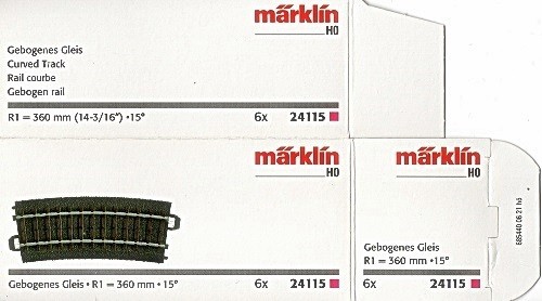 Märklin 24115 ovp leer - ovp,