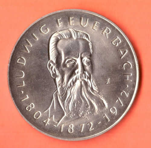 Ddr medaille ludwig feuerbach - medaille,