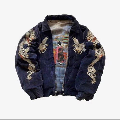 Japanische sukajan jacke - sukajan, samt