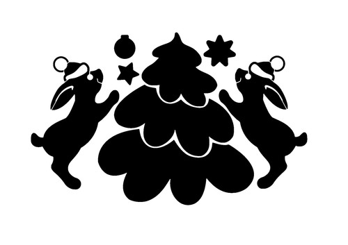 Schablone weihnachtsbaum mit - weihnachtsbaum,