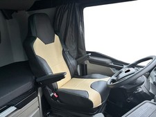 LKW  Schwarz-beige Sitzbezüge