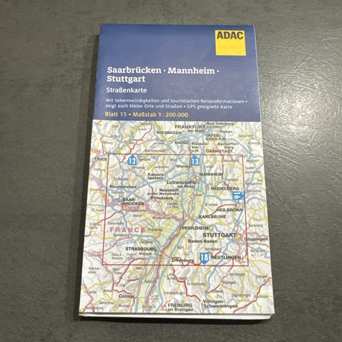 Adac straßenkarte blatt - adac, 15