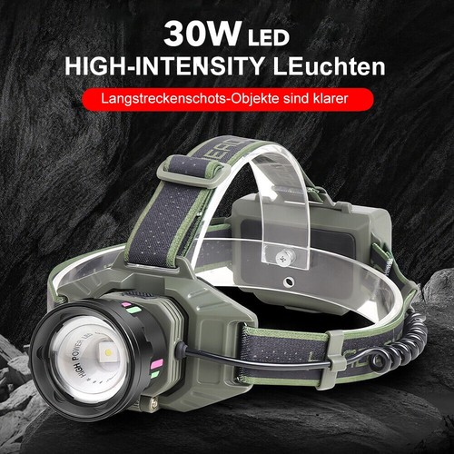 Cob led kopflampe - led, 5-modi