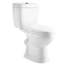 baliv Stand-WC Kombination Abgang waagerecht inkl. WC-Sitz und Spülkasten