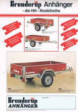 Prospekt Brenderup Anhänger HN Modellreihe YT1