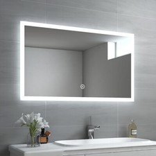 Badspiegel LED mit Beleuchtung mit Touch Badezimmerspiegel 60x80 100x60 120x60