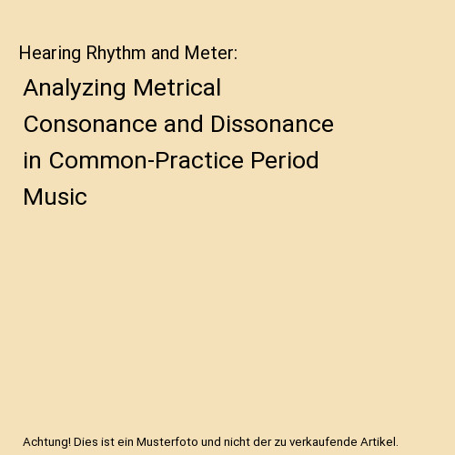 Hearing rhythm and meter - hearing,