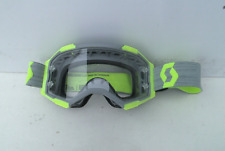 Scott Fury MX Motocross Enduro Brille Grau Neon-Gelb mit klarem Glas!