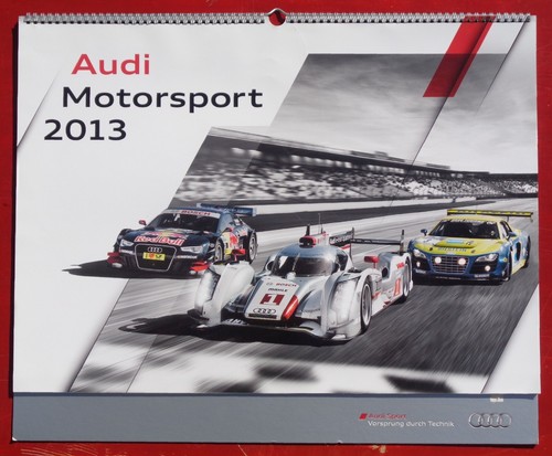 Audi motorsport kalender 2013 - audi,