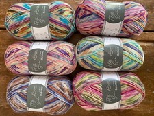 6 x 100gr. Sockenwolle 4-fach