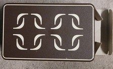 Türgong Gong Klingel Zweiklanggong Türklingel Glocke Braun  Muster 8V  - 12V 