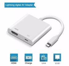 FOR APPLE 8 PIN TO TO HDMI DIGITAL AV TV ADAPTER CABLE Available For All Phones