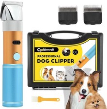 400W Profi Hundeschermaschine CGOLDENWALL Akku Tierhaarschneider 5h Standby