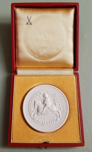 Meissen ddr porzellan medaille - meissen,