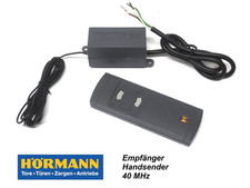 Hörmann Handsender HS(M)-2/4 2-Kanal  40,685 MHz graue Tasten Empfänger 40 MHz