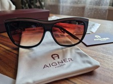 Sonnenbrille Damen schwarz braun von Aigner