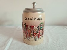 Krug Original Bierzug Bier Beer Keramik Ton Bierhumpen Bierkrug Becher Bierkrug