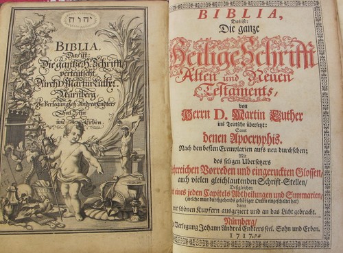 Bibel 1717 luther reich - 1717,