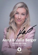 Autogrammkarte Anna Karolin