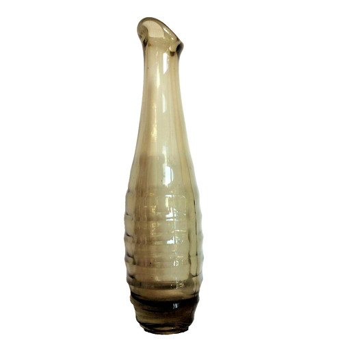 Vase glas rauchglas carola - glas,
