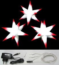 3D Adventsstern 3x kleine