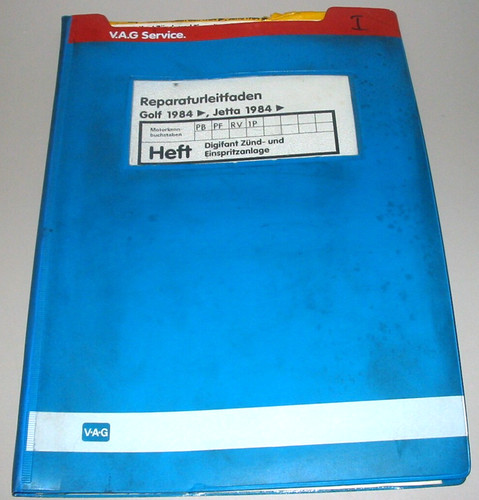 Werkstatthandbuch golf ii - werkstatthandbuch, vw