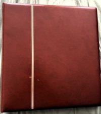 Presto Ringbinder 4-Ring-Mechanik  mit 33 Folien rotbraun gebraucht